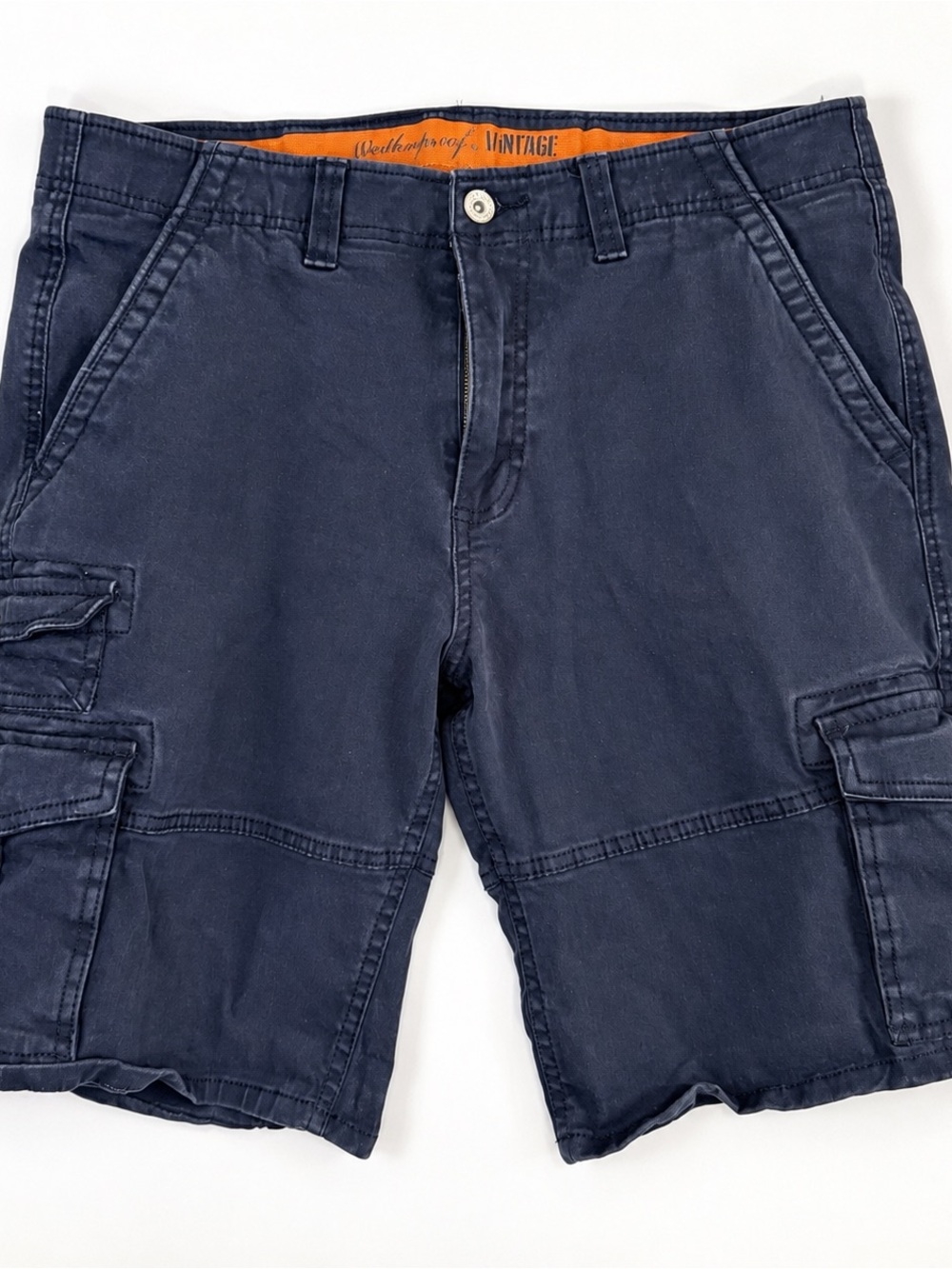 Weatherproof Vintage Navy Cargo Utility Shorts Mens 34